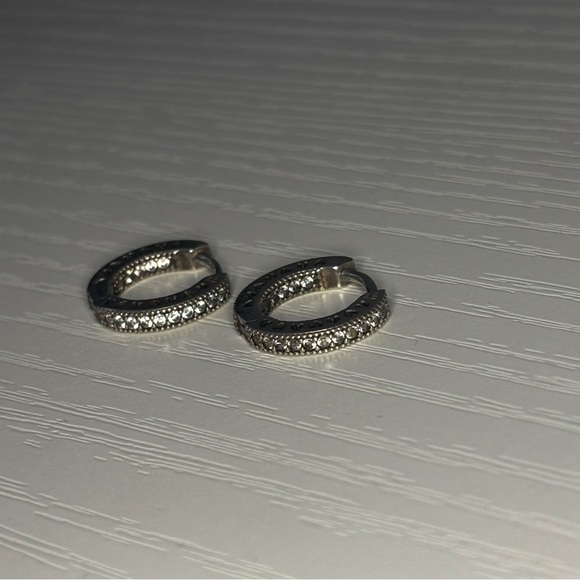 Pandora Small Hoop Earrings - Picture 3 of 7